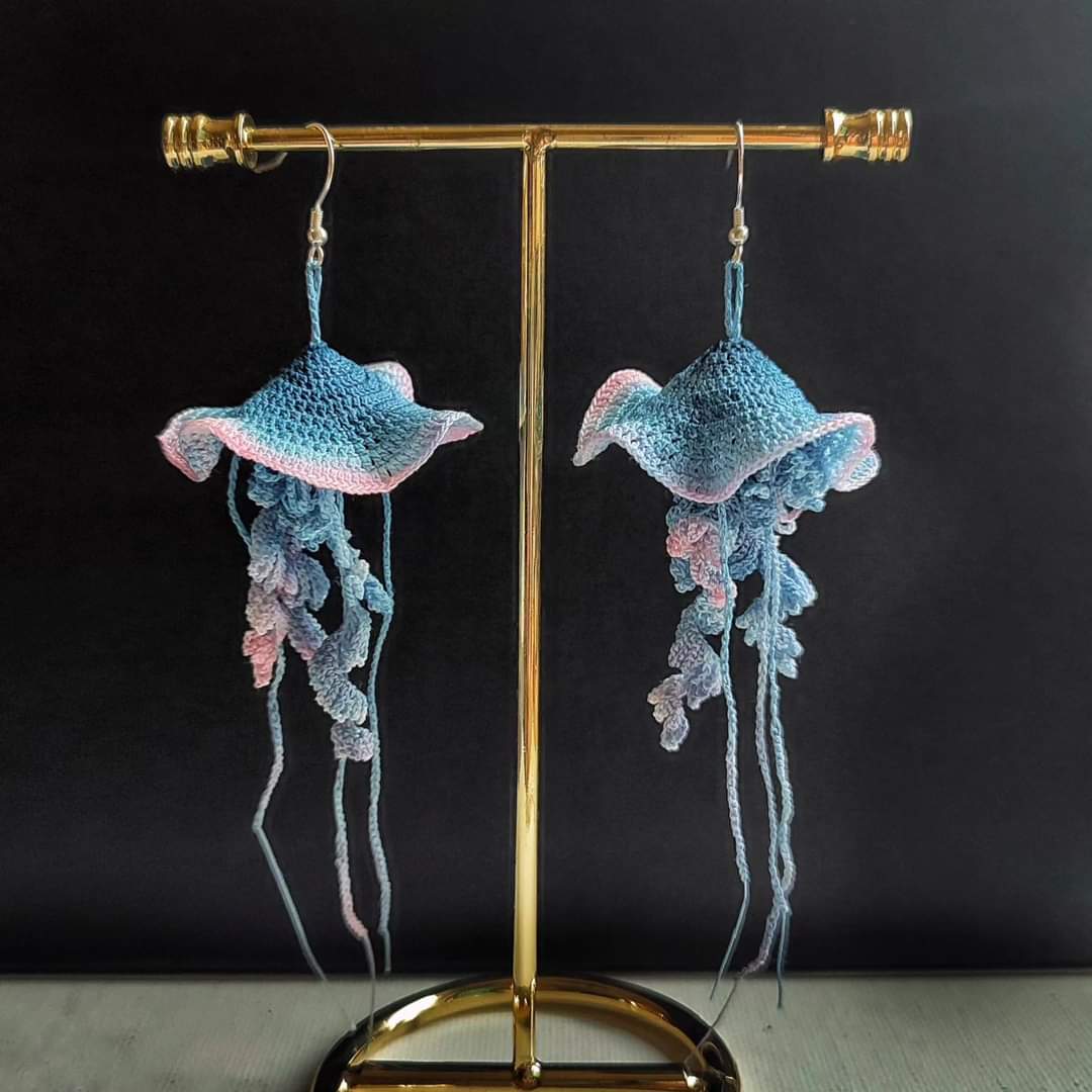 Boucles d'oreilles Grande Méduse