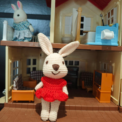 Patron crochet lapin décoratif avec jupe – fichier PDF